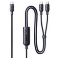 Baseus Flash 4 2-in-1 USB-C to Dual USB-C Fast Charging Cable 1.5m/140W - Black