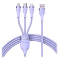 Baseus Flash Series II 3-in-1 Cable CASS030005 - 1.2m - Purple