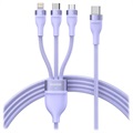 Baseus Flash Series II 3-in-1 Fast Charging Cable - 1.5m - Purple