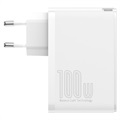 Baseus GaN2 Pro 2xUSB & 2xUSB-C Quick Charger - 100W - White