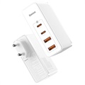 Baseus GaN2 Pro 2xUSB & 2xUSB-C Quick Charger - 100W - White