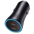 Baseus Golden Contactor Pro Fast Car Charger - 40W - Dark Grey