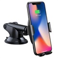 Baseus Gravity Car Holder / Qi Wireless Charger with Suction Mount - Black