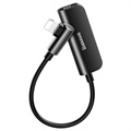 Baseus L50S 3-in-1 Lightning to 3.5mm Adapter - Black