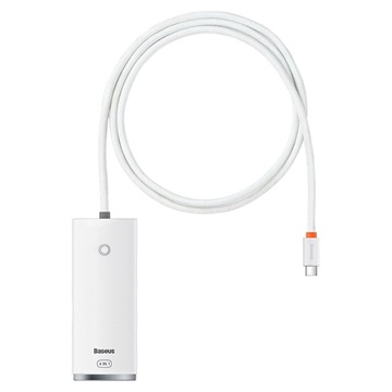 Baseus Lite Series 4-Port USB-A / USB-C Hub - 5Gbit/s - 1m - White