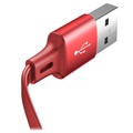 Baseus Little Octopus 3-in-1 Cable - Lightning, USB-C, MicroUSB - Red