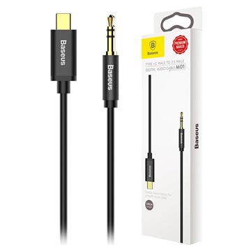 Baseus M01 USB Type-C / 3.5mm Audio Cable - 1.2m - Black