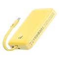 Baseus Magnetic Mini Wireless Power Bank 10000mAh/30W - USB-C Cable, MagSafe Compatible - Yellow