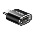 Baseus Mini CATOTG-01 USB-A / USB-C OTG Adapter - Black