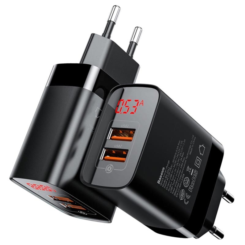 Baseus Mirror Lake QC&PD Wall Charger - 18W