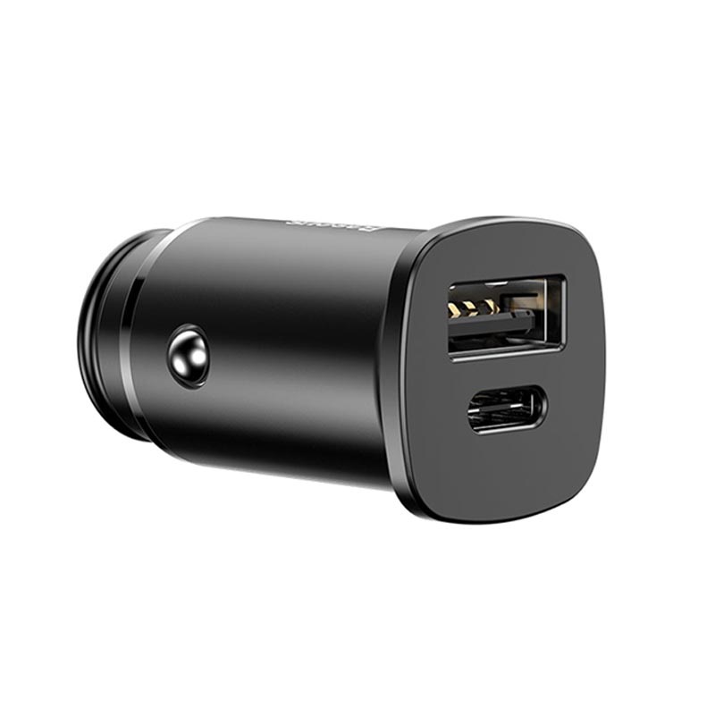 Baseus PPS 30W Car Charger USBC PD, QC4.0/3.0, SCP, AFC Black