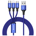 Baseus Rapid Series 3-in-1 Cable CAMLT-SU13 - 1.2m - Blue
