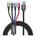 Baseus Rapid Series 4-in-1 Data And Charging Cable - 1.2m - Black