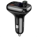 Baseus S-13 T-Type FM Transmitter / Car Charger CCTM-B01 - Black