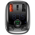 Baseus S-13 T-Type FM Transmitter / Car Charger CCTM-B01 - Black
