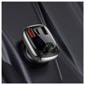 Baseus S-13 T-Type FM Transmitter / Car Charger CCTM-B01 - Black