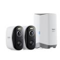 Baseus Security N1 Plus Dual 2K Wireless Outdoor Surveillance Kit - White