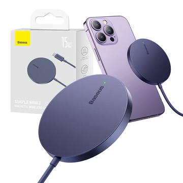 Baseus Simple Mini3 Magnetic Wireless Charger 15W - Dusty Purple