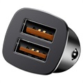 Baseus Square CCALL-DS01 QC3.0 Fast Car Charger - 30W - Black