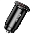 Baseus Square CCALL-DS01 QC3.0 Fast Car Charger - 30W - Black