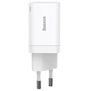 Baseus Super Si Pro Quick Charger 30W - USB-C, USB-A - White
