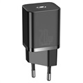 Baseus Super Si Quick Charger with USB-C / Lightning Cable - 20W - Black
