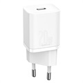 Baseus Super Si Quick Charger with USB-C / Lightning Cable - 20W - White