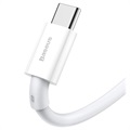 Baseus Superior Series USB-C Data & Charging Cable - 66W, 2m - White