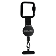 Beline Anti-Theft Phone Lanyard with Locking Carabiner - 60cm - Black