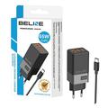 Beline BLN3CB65C GaN 65W Wall Charger w. USB-C Cable - 2xUSB-C, USB-A - Black