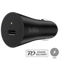 Belkin BoostCharge USB-C PD Car Charger - 27W - Black