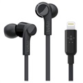 Belkin Rockstar MFI Lightning In-ear Headphones - Black