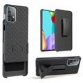 Samsung Galaxy A52 5G, Galaxy A52s Hybrid Case with Belt Clip - Black