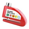 Bengguo High-Strength Aluminum Alloy Bike Disc Brake Lock with Alarm - Red