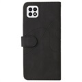 Bi-Color Series Samsung Galaxy A22 5G, Galaxy F42 5G Wallet Case - Black