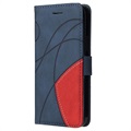 Bi-Color Series Samsung Galaxy A42 5G Wallet Case - Blue