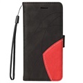 Bi-Color Series Sony Xperia 1 III Wallet Case - Black