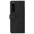 Bi-Color Series Sony Xperia 1 III Wallet Case - Black