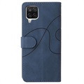 Bi-Color Series Samsung Galaxy A12 Wallet Case - Blue