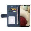 Bi-Color Series Samsung Galaxy A12 Wallet Case - Blue