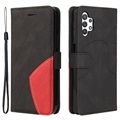 Bi-Color Series Samsung Galaxy A32 5G/M32 5G Wallet Case - Black