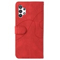 Bi-Color Series Samsung Galaxy A32 5G/M32 5G Wallet Case - Red