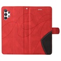 Bi-Color Series Samsung Galaxy A32 5G/M32 5G Wallet Case - Red