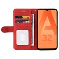 Bi-Color Series Samsung Galaxy A32 5G/M32 5G Wallet Case - Red