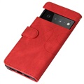 Bi-Color Series Google Pixel 6 Wallet Case - Red