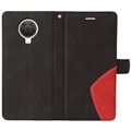 Bi-Color Series Nokia G10/G20 Wallet Case - Black