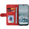 Bi-Color Series Nokia G10/G20 Wallet Case - Red