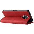 Bi-Color Series Nokia G10/G20 Wallet Case - Red