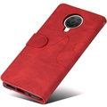 Bi-Color Series Nokia G10/G20 Wallet Case - Red