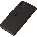 Bi-Color Series Samsung Galaxy A51 Wallet Case - Black